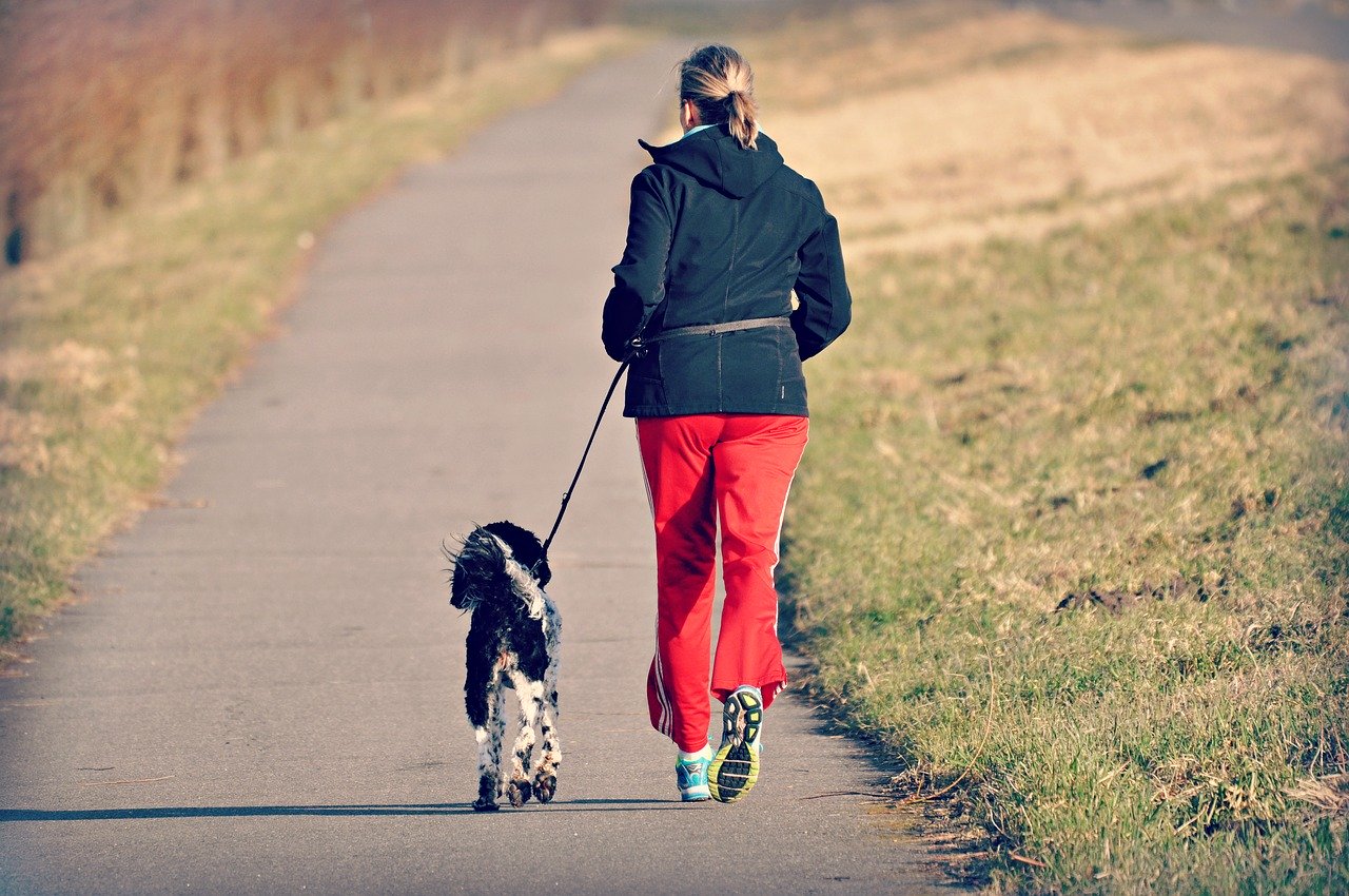 woman, person, jogging